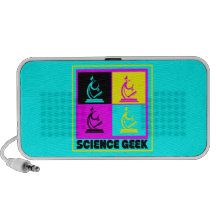 CMYK pop art microscope science geek design Mini Speakers