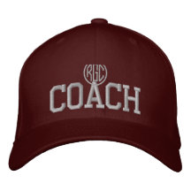 COACH EMBROIDERED BASEBALL CAP