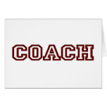 Coach Greeting Cards