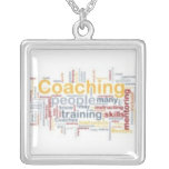 Coaching Framed Square Necklace #5