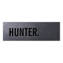 Coal Black hunter Mini Business Card