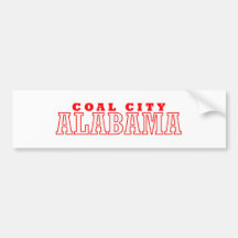Coal City, Alabama City Design Bumper Sticker