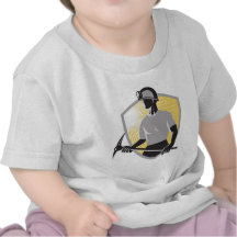 Coal Miner With Pick Axe Shield Retro Tshirt
