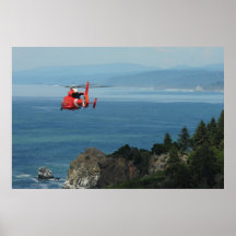 Coast Guard MH-65 Dolphin Helicopter Posters