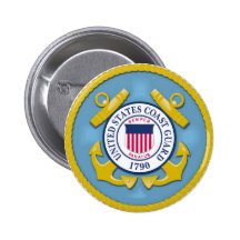 Coast Guard Pinback Button