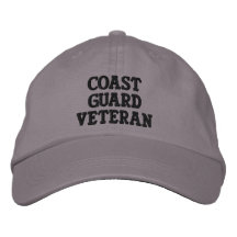 Coast Guard Veteran Embroidered Hats