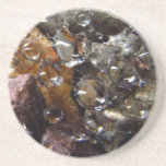 Coaster - raindrops on spider web and rocks coasters