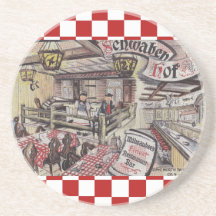 Coasters vintage advertising pc art Milwaukee Wis