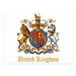 COAT OF ARMS OF THE UNITED KINGDOM POST CARDS