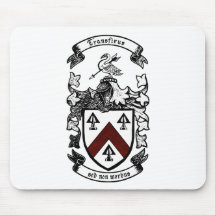 Coat of arms - Transfixus sed non morbus (redchev) Mouse Pad
