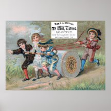 Coats Thread On A Roll Ad w Seller Poster