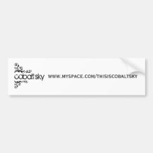 Cobalt Sky Bumper Sticker