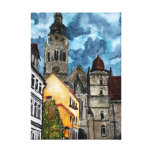 Coburg Germany European cityscape architecture Stretched Canvas Print