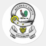COCKBURN Coat of Arms Round Sticker