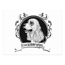COCKER SPANIEL (2) POST CARDS
