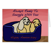 Cocker Spaniel Anniversary Card