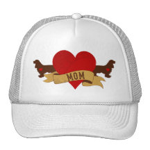 Cocker Spaniel Mom [Tattoo style] Hat