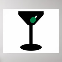 Cocktail glass print