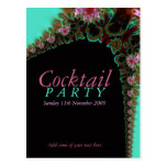 Cocktail Party Invitation template Postcard