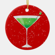 Cocktails Anyone? by SRF Christmas Ornament