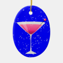 Cocktails Anyone? by SRF Christmas Ornaments
