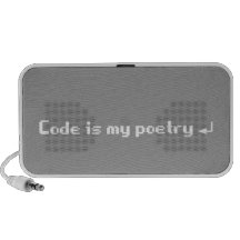 Code is my poetry portable speakers