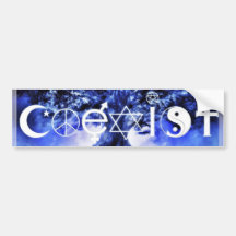 coesist bummer sticker bumper sticker