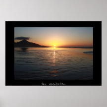 Cofete sunset endless beach posters