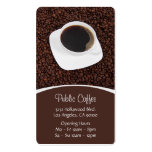 Coffee Cup & Beans Business Card
