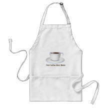 Coffee Cup Cafe Staff Coffee Shop Standard Aprons