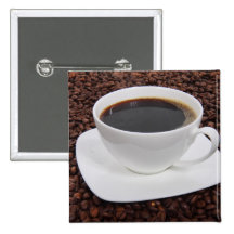Coffee Cup Roast Delight Pinback Button