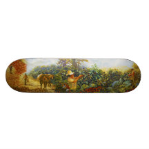 Coffee in the Park Mural by Master Henry Villada Skateboard Deck
