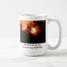 Coffee Mug - Sunset image on front