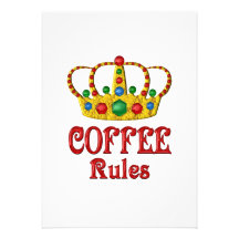 COFFEE RULES PERSONALISED ANNOUNCEMENTS