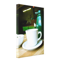 Coffee Shop 01 Stretched Canvas Print