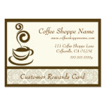 Coffee Store Punch Cards Business Card