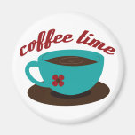 Coffee Time Fridge Magnet