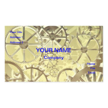 Cog wheels business card templates