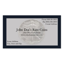 Coin Dealer Business Card