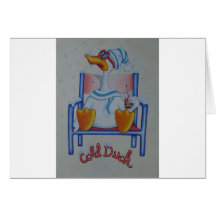 "Cold Duck" Greeting Card