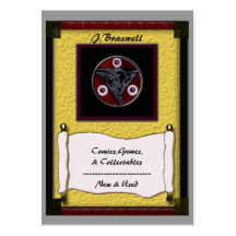 collectable store business card