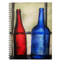 Collector - Bottles - Two empty wine bottles Notebook