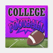 "College Football" by Cheryl Daniels Fridge Magnet