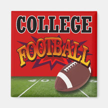 "College Football" by Cheryl Daniels Fridge Magnet