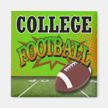 "College Football" by Cheryl Daniels Fridge Magnet