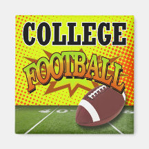"College Football" by Cheryl Daniels Fridge Magnets