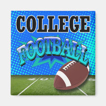 "College Football" by Cheryl Daniels Fridge Magnets