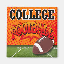 "College Football" by Cheryl Daniels Refrigerator Magnets
