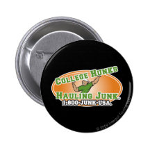 College Hunks Hauling Junk Official Logo Button