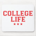 College Life - Red Mousepads